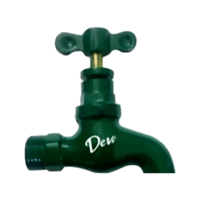 Devi CI Bib Cock with Brass Parts
